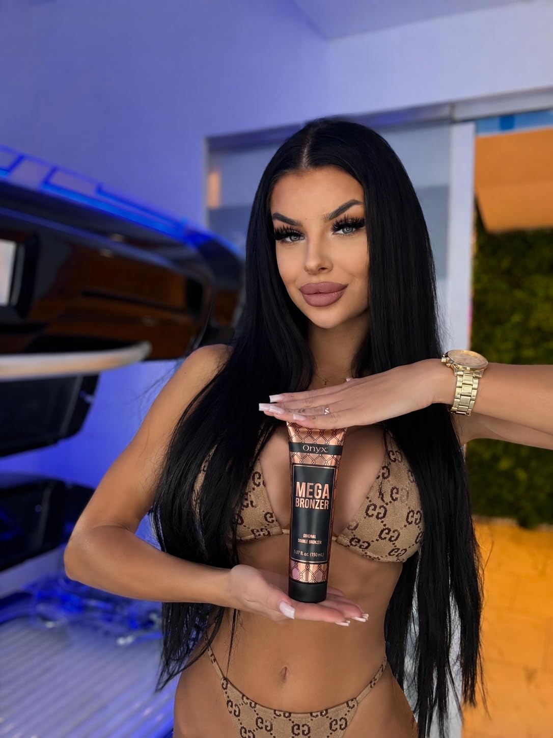 Onyx Mega Bronzer - Podwójnie Brązujący Balsam do Opalania Natychmiastowy Efekt Ciemnej Opalenizny