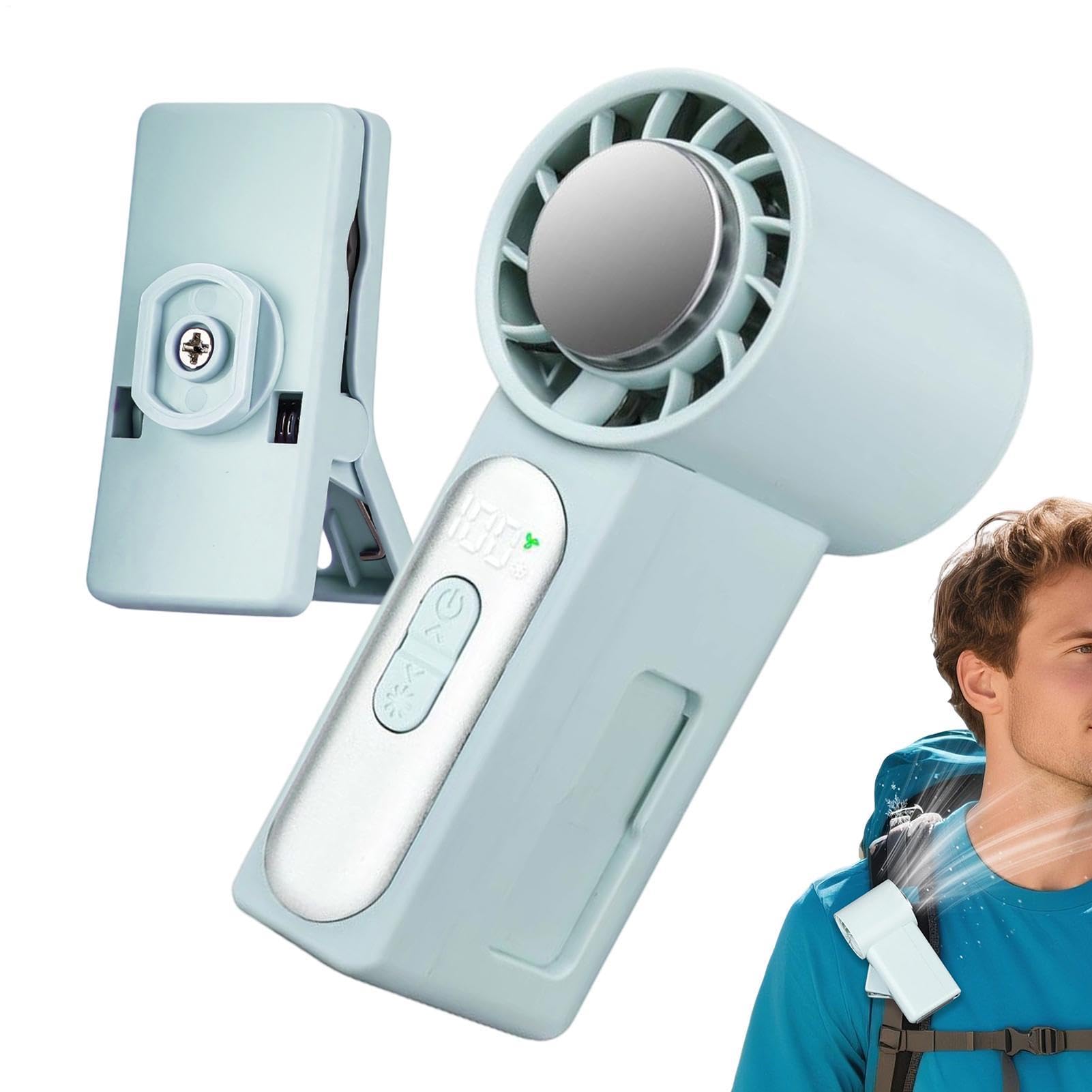 Ventilador portátil con clip para cochecito, viajes y paseos al aire libre