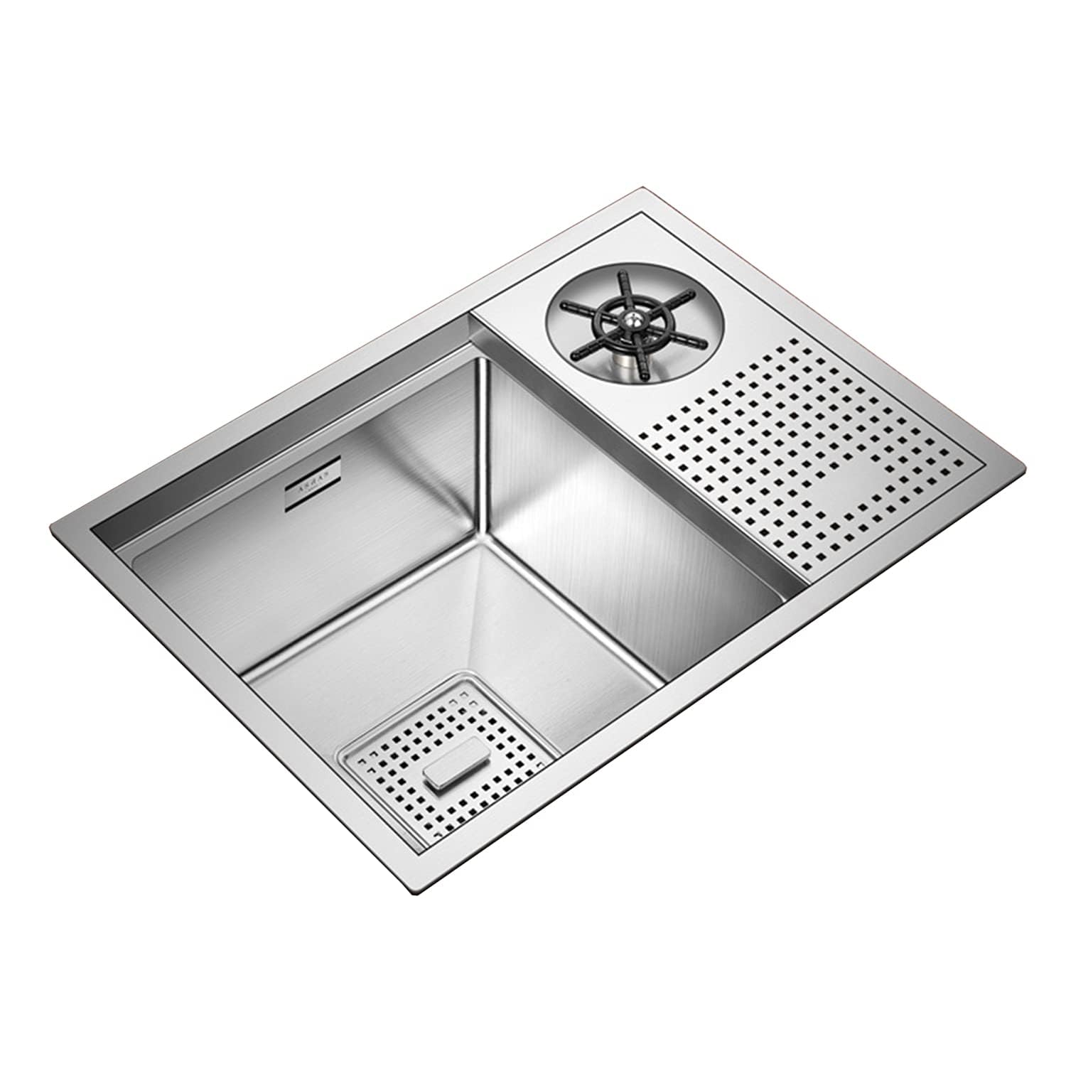 ZQFHSX Commercial Bar Sink with Automatic Glass Rinser for Cafe Counter Utility