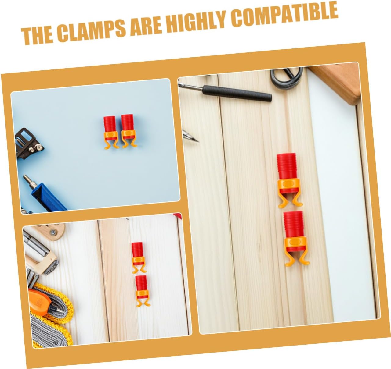 NOLITOY 15pcs Plastic Screw Gripper Holder Clamp for Woodworking, Multi-functional Screw Holding Tool with Fixing Sleeve for Carpentry and Model Making