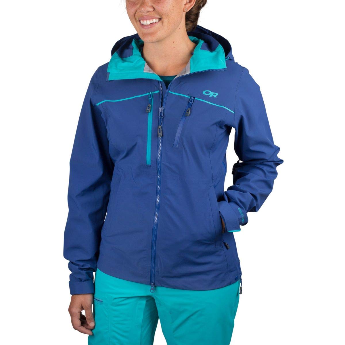 Outdoor Research Women's Skyward Jacket, Baltic/Typhoon, Medium