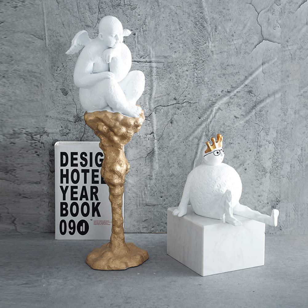Engel Modell Statue, Kunstfigur Skulptur Dekoration Kunstharz Handwerk Home Office Dekoration Abstrakte Kunst Stil Kunst Dekor Geschenk