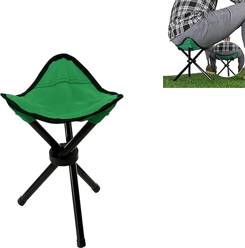 Cenbee Taburete plegable portátil de 11.02 pulgadas, silla de pesca para camping, senderismo, golf, caza, senderismo, jardinería al aire libre y