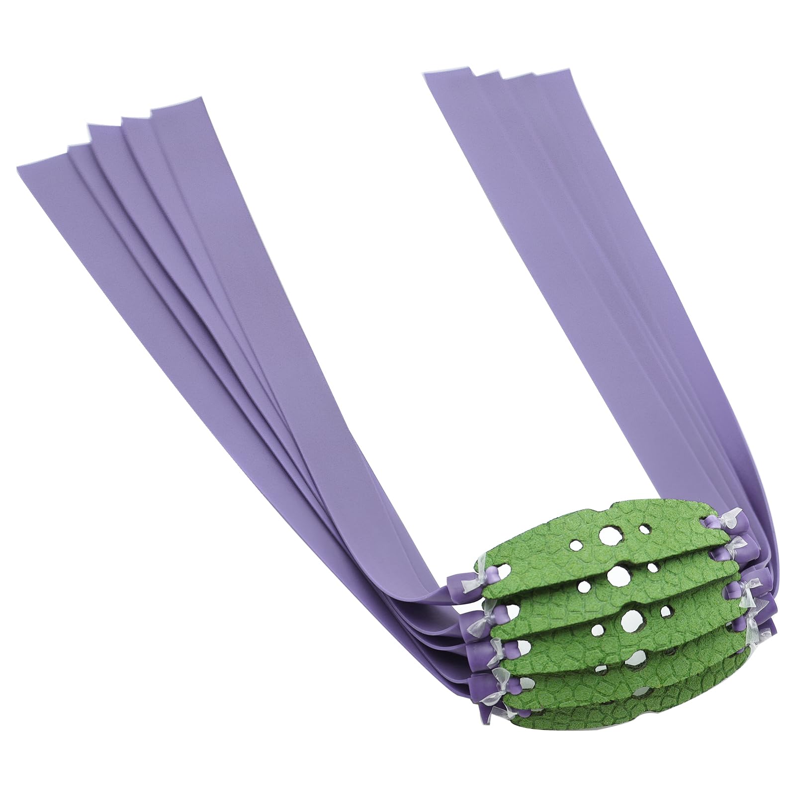 OBTOUTDOOR 10 Pcs 0.65 Mm Slingshot Replacement Bands Purple Flat Rubber Bands for Catapult Slingshot Outdoor Hunting Shooting