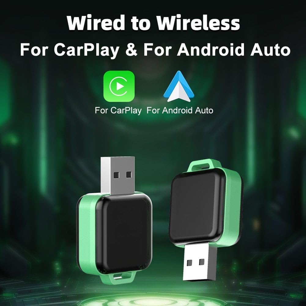 SPORTARC Convertissez sans effort le câble pour Carplay et Android Auto en sans fil avec cet adaptateur USB compact
