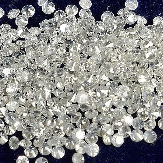 Natural Loose Diamonds – (10 Pcs, 3MM) Round Cut Real Diamonds, D Color, VVS1 Clarity Certified White Gemstones for Fine Jewelry Making, Rings, Earrings & Pendants