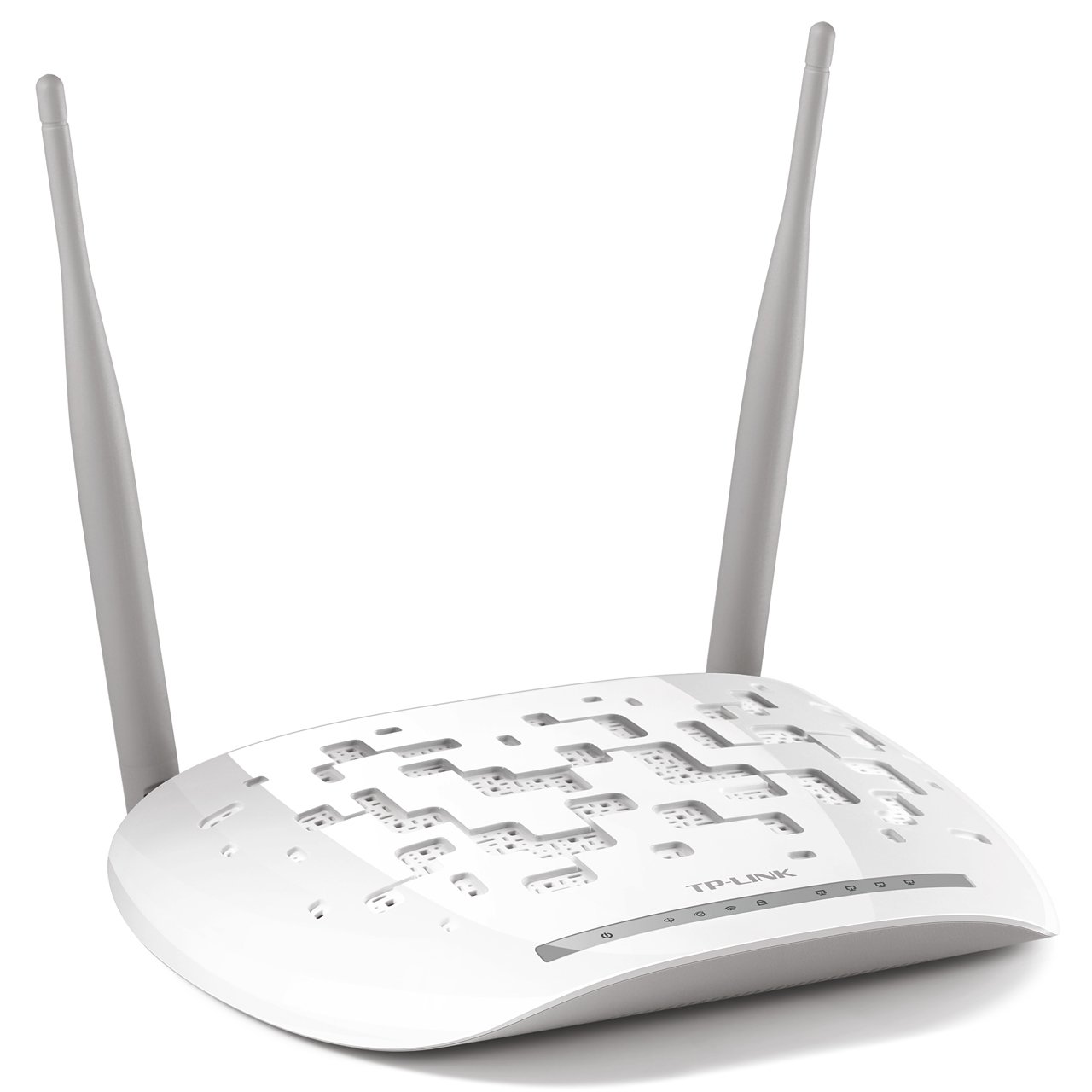 TP-Link TD-W8961N-IT Modem/Routeur, Wi-FI N300 Mbps, 4 Ports Fast Ethernet, Inclus répartiteur, antennes, Version en Langue Italienne, Blanc