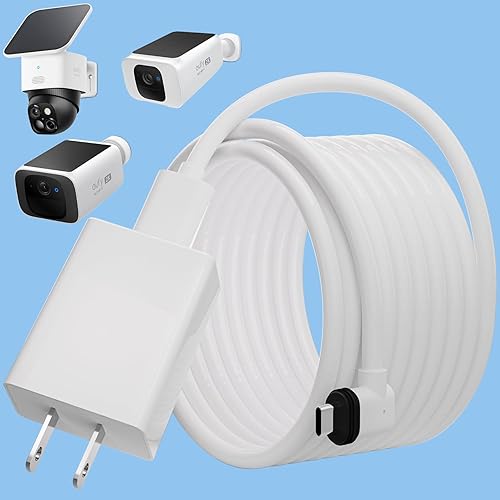 20FT Power Extension Cable for eufy SoloCam S220/SoloCam S340/eufyCam S300