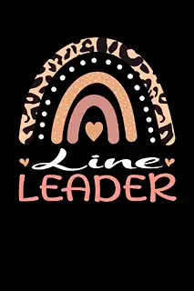 Line Leader Rainbow leopard Appreciation: Lined Notebook / Journal Gift , 120 Pages , 6X9 ,Soft Cover , Matte Finish