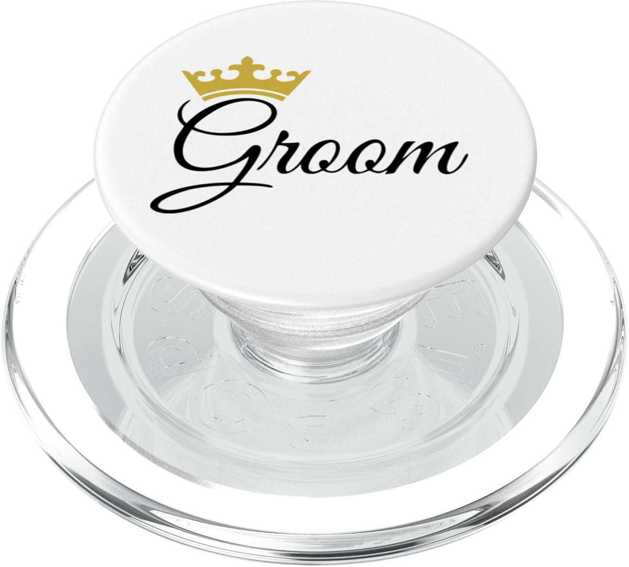 Wedding Day Groom Crown PopSockets PopWallet for MagSafe