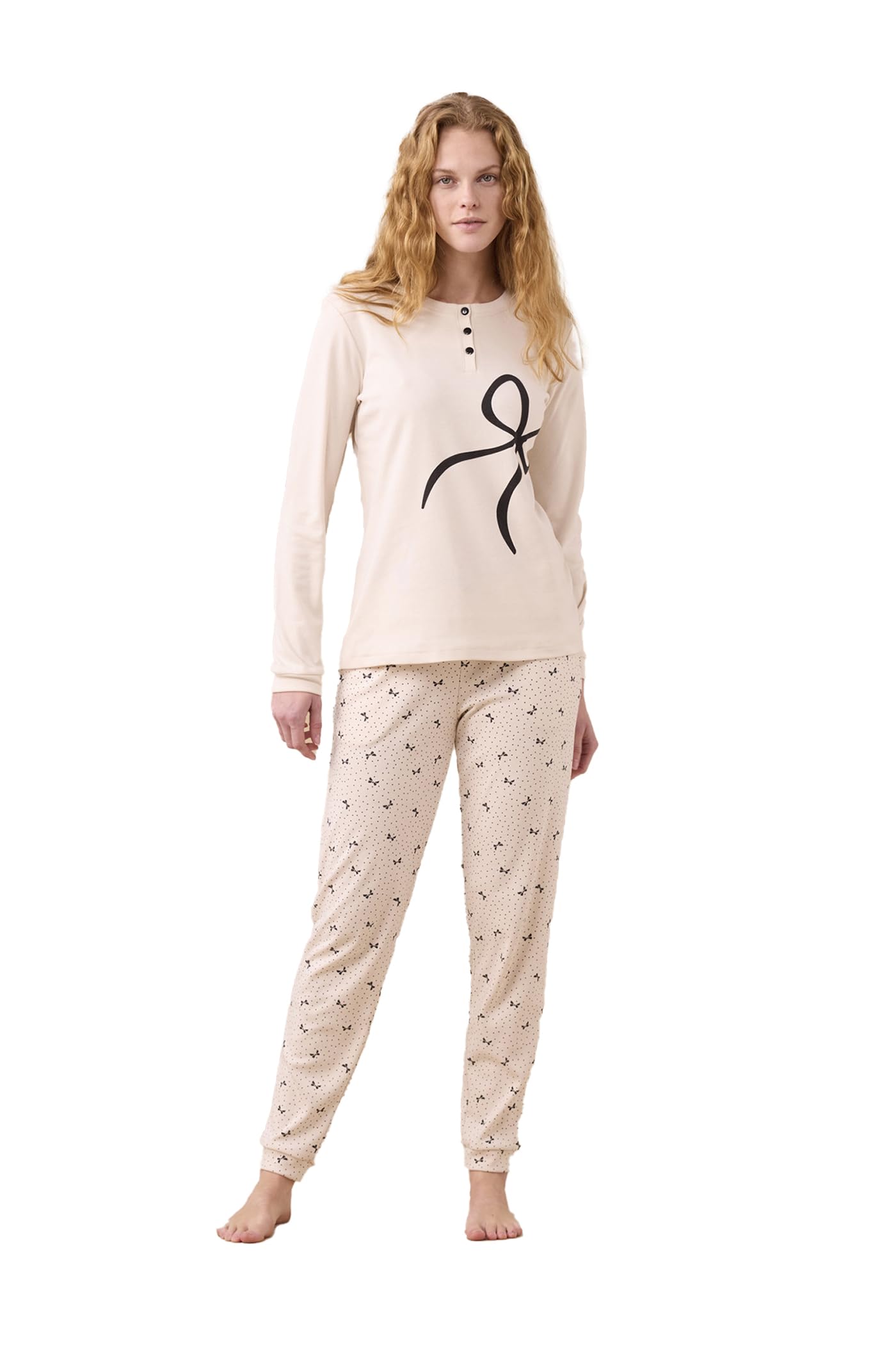 Noidinotte - Pigiama Donna Invernale Caldo Cotone