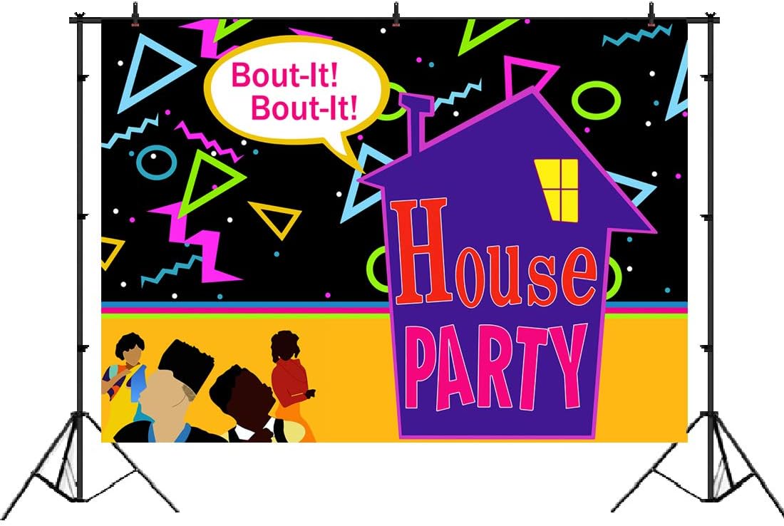 90年代 家 家族 誕生日 フォトブース小道具 パーティー パーティーデコレーション 写真 ハウス スローバック バウンス テーマ 背景