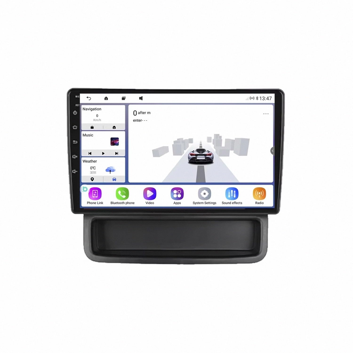 Radio Samochodowe dla Renault Trafic 2 para Opel Vivaro Z Bluetooth, Fm, Aux, Nawigacją Mapową Oraz Asystentem Głosowym Siri; Obsługa Aux/Airplay/Fm, 8 Rdzeń 6G+128G