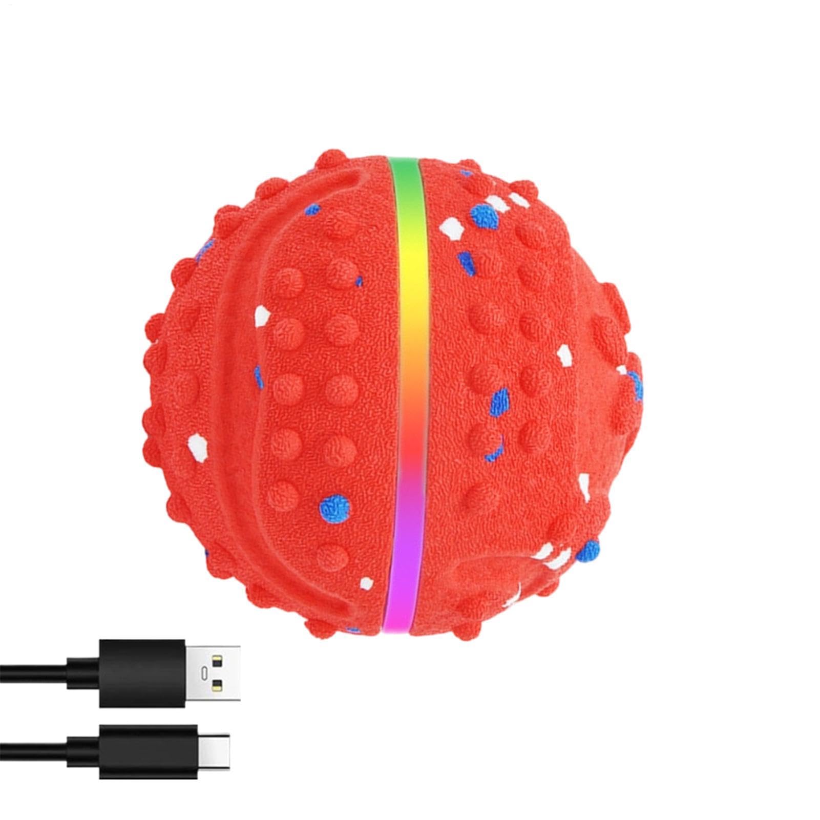 Interaktiver Hundespielzeug, springend, wasserdicht, mit Lichtern und 3 Spielmodi – Intelligenter Ball Mobile – für harte Beißer, beschäftigt sie im Innen- und Außenbereich