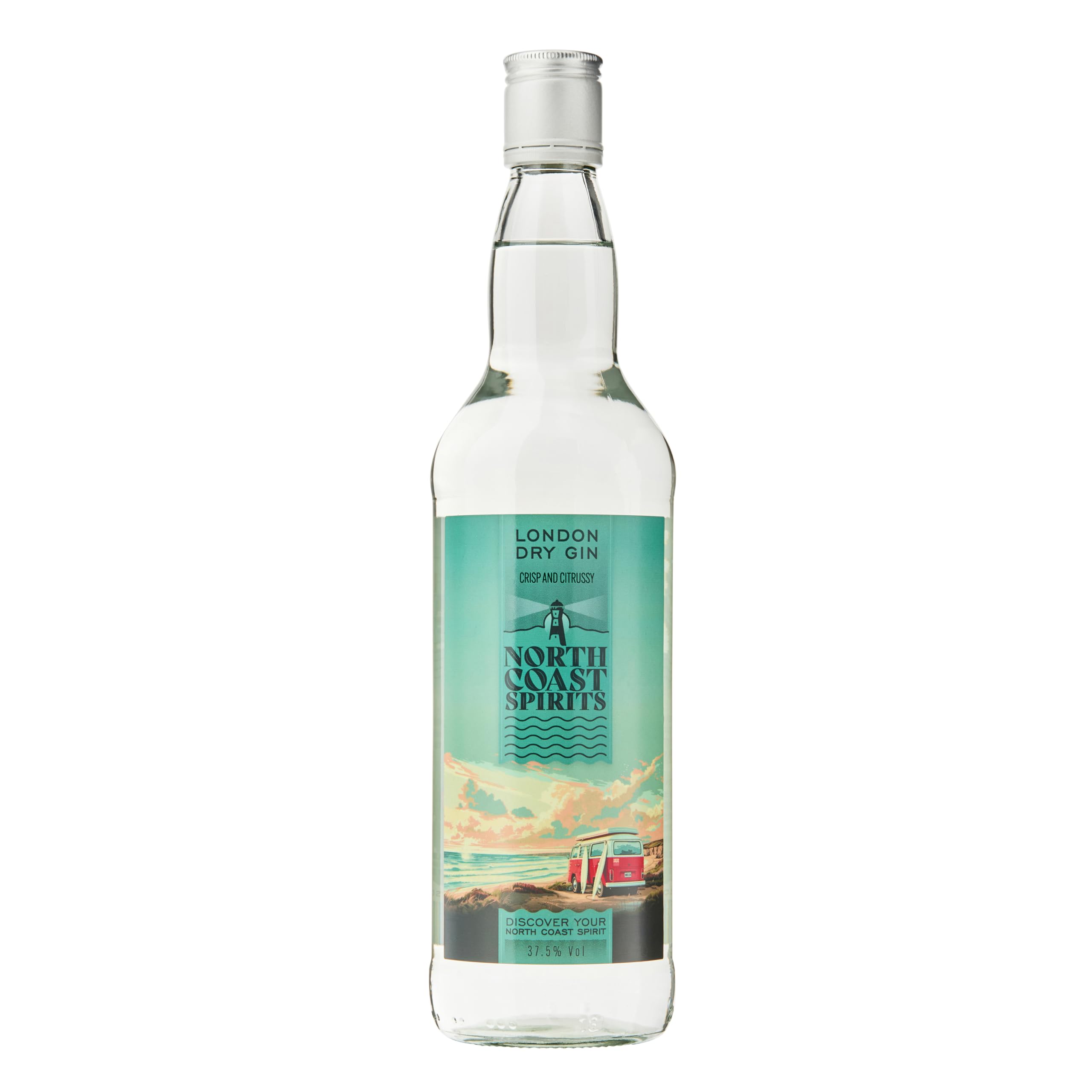 North Coast Spirits London Dry Gin, Premium Quality British Gin, Cocktail Ingredient for Shots & Long Drinks, Artisan Liquor for Negroni, Martini & Pink Gin Cocktails, 37.5% Alcohol Drink, 70cl