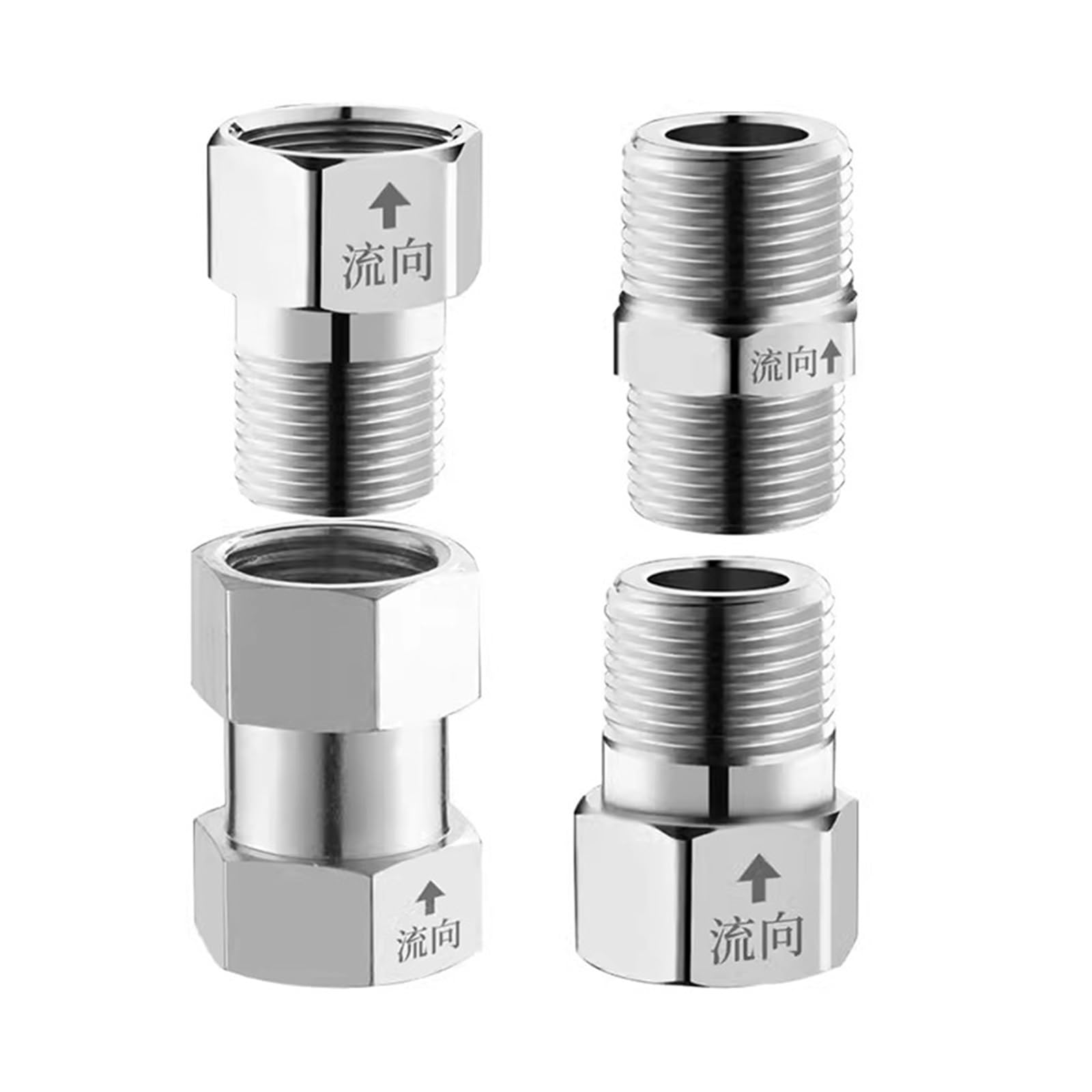 Brass Check Valve 1 Way Non-Return Valve(BSP1 Male-Female)