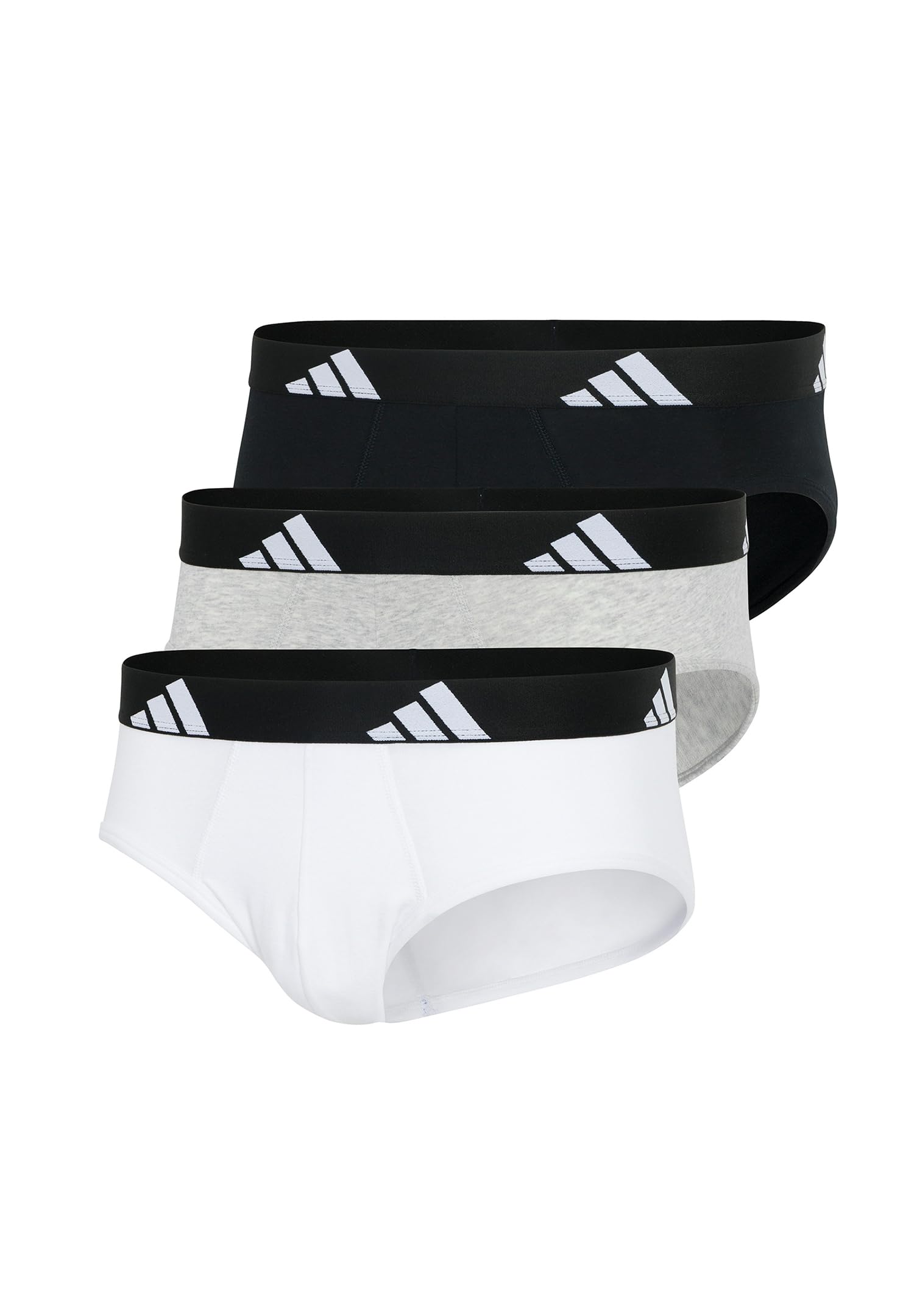 adidas Brief (3PK) - Active Flex Cotton - Comfortable Underwear, 917 Assorted, XL