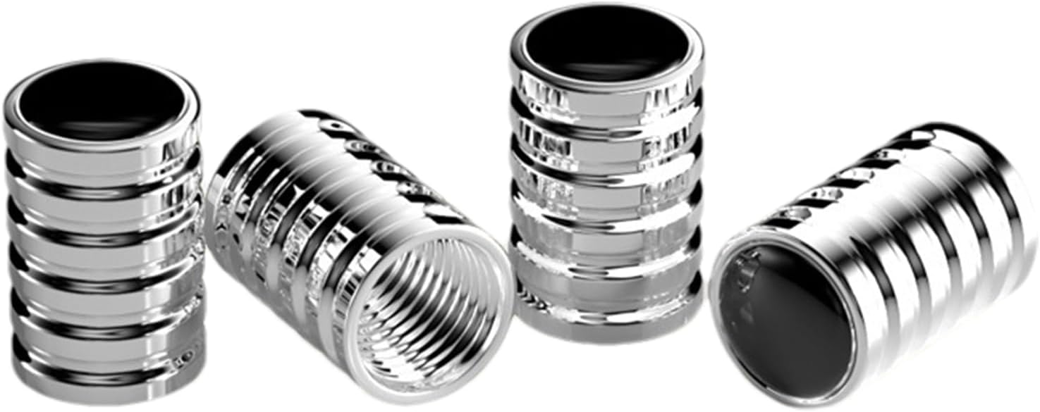 Valve Stem Caps | 4 Piece Leak-Proof Auto Wheel Nozzle Cover | Valve Stem Caps for Cars - for Vehicle Car Truck Motorcycle Bike Bike Men Exterior