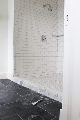 Miniatura 5 de Mármol blanco Carrara Tamaño 36 "x 4" Dos lados Biselado Pulido Umbral Hermoso Sillas de Piedra Natural