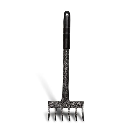 Tools Bae - Garden 6 Teeth Rake for Quick Clean Up of Lawn and Yard, Garden Leaf Rake, Gardening Hand Tools with High Carbon Steel Heads !!