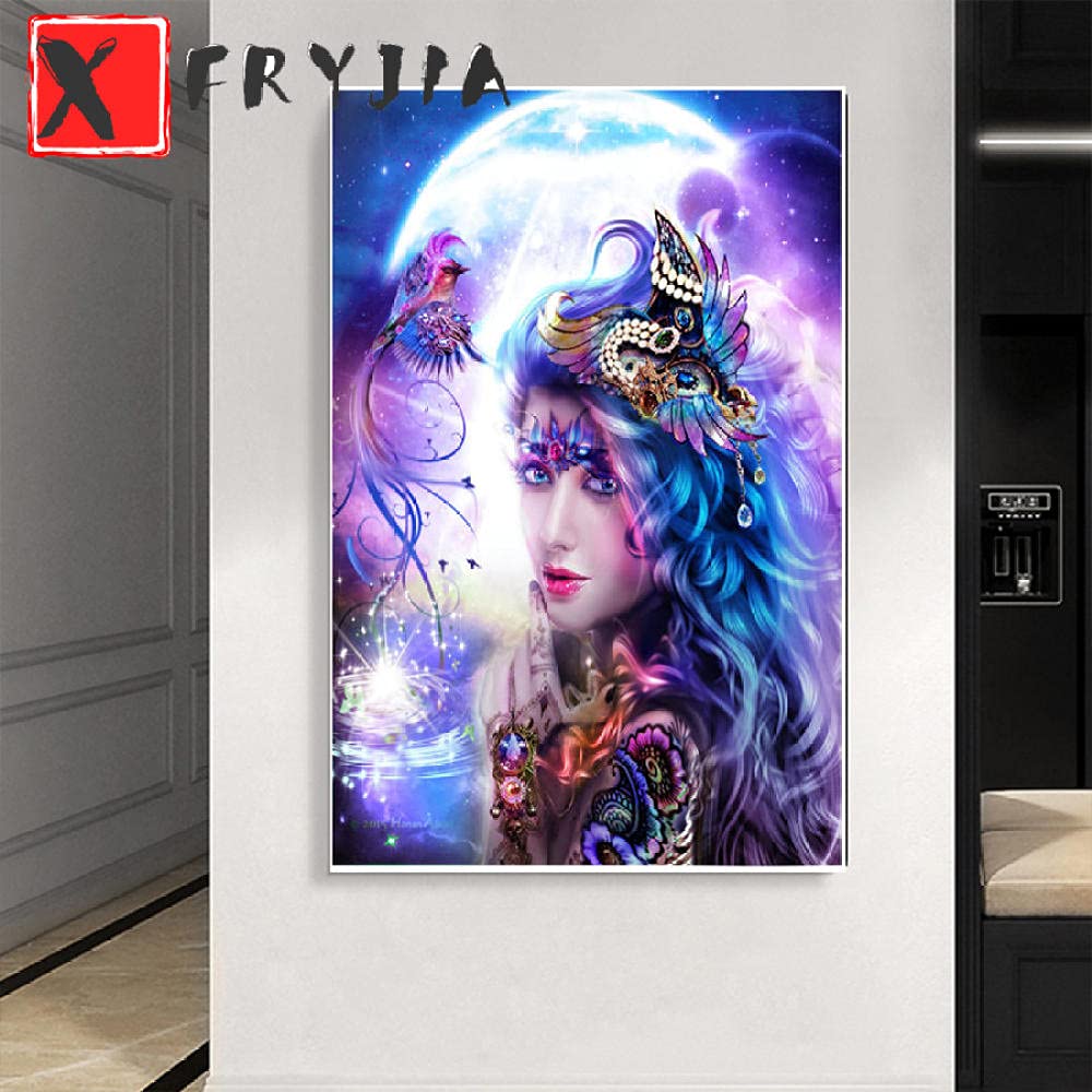 Diamant peinture beauté 5D toile mosaïque carrée broderie 55x70cm