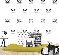 Vista 1 de 54 calcomanías de pared con diseño de panda, removibles, de vinilo, para cuarto de bebé, niños, niñas, decoración de pared