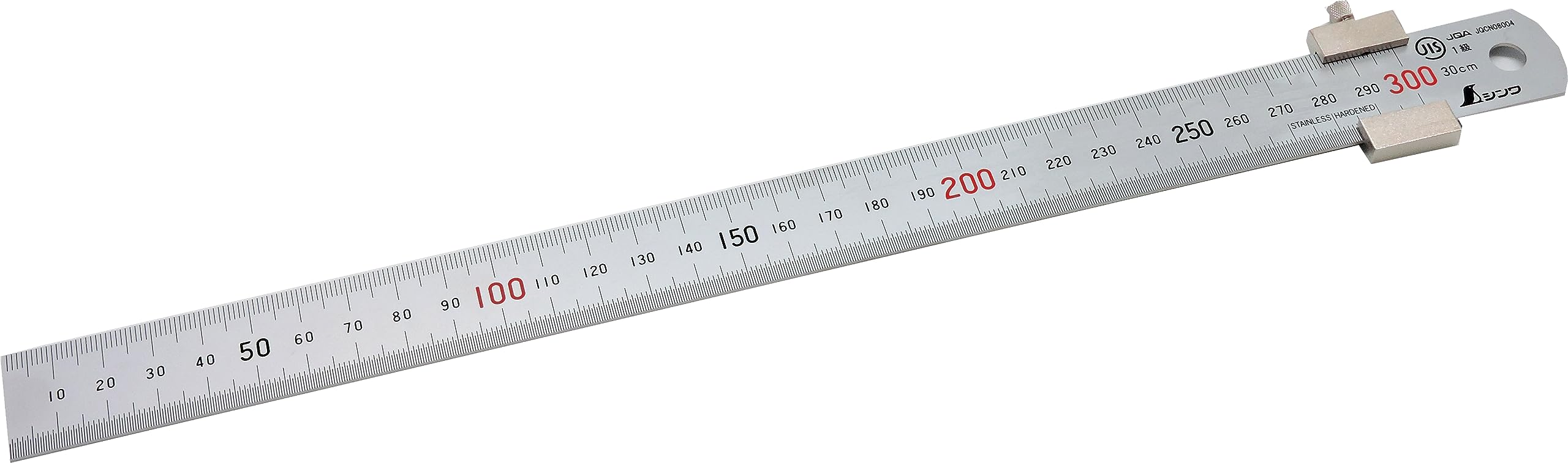 Règle En Acier Shinwa 300mm Avec Butée Coulissante - Précision Gravée Pour Traçage Professionnel