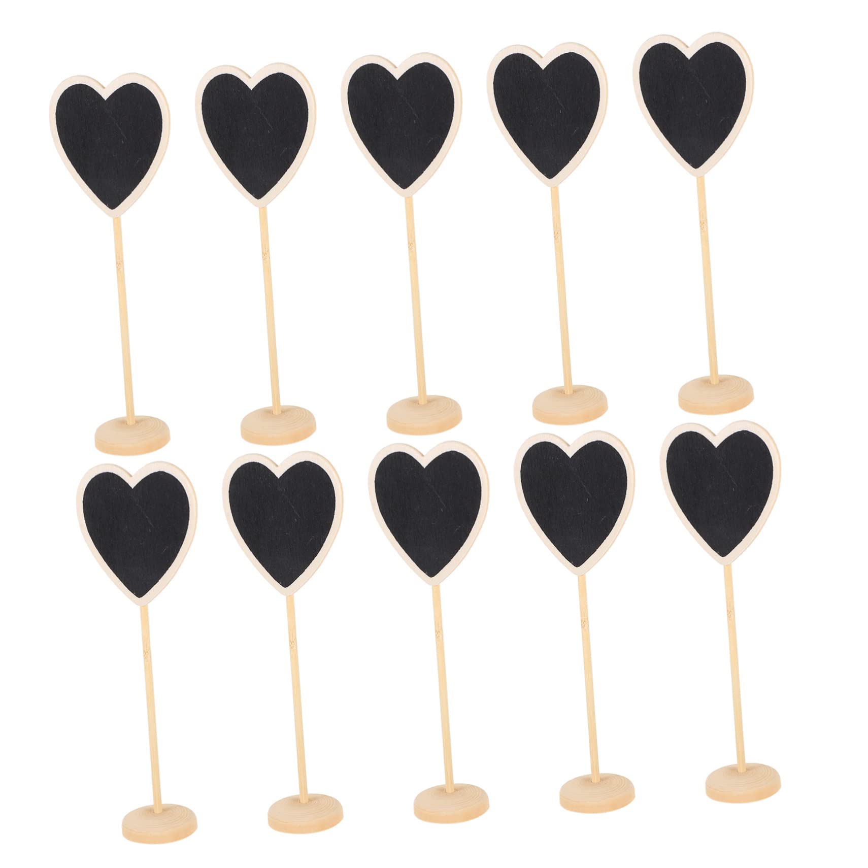NUOBESTY 30stücke Mini Schiefertafeln Aus Holz Kleine Kreidetafeln Für Hochzeiten Partys Und Dekoration Wiederbeschreibbare Nachrichtenschilder Für Restaurant Und Zuhause
