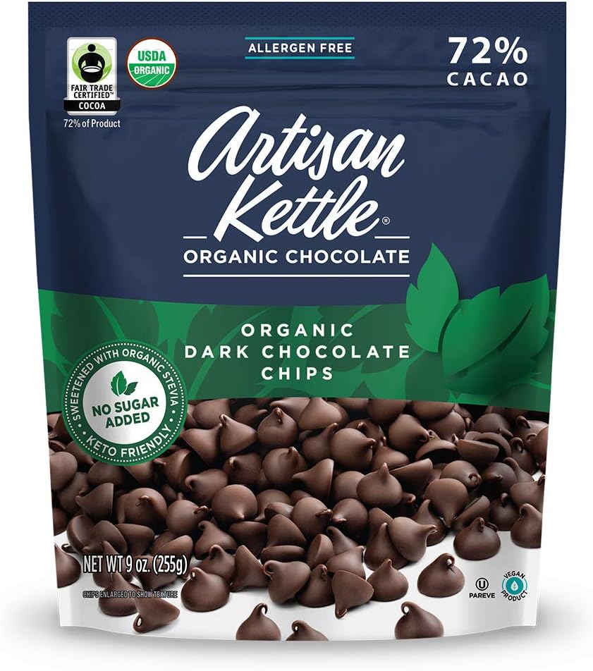 Artisan Kettle Organic No Sugar Added Dark Chocolate Chips