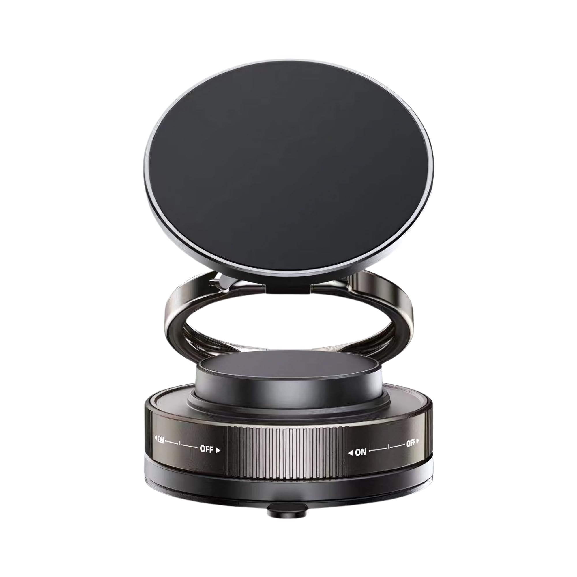 siago sia394 360° vacuum magnetic phone holder | universal magnetic car mount | strong suction cup mobile stand for car, gym, mirror, shower | compatible with all smartphones