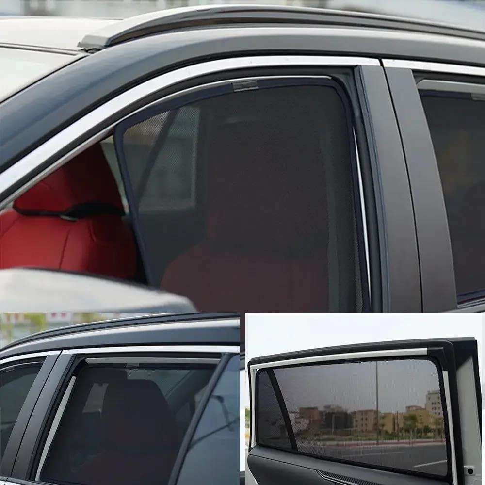Visiera Parasole Lato Tendina Parasole Magnetica Per Auto Per VW Per Multivan T5 2003-2014 2015, Parabrezza Anteriore, Finestrino Posteriore Laterale(2PCS Rear Window)