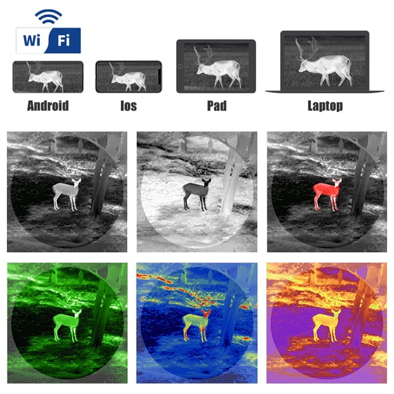 Binoculares térmicos infrarrojos visión nocturna profesional miniatura 5