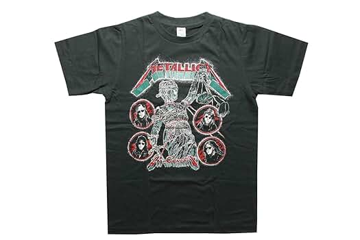 Amazon | [against] ロックTシャツ ヴィンテージ加工 Metallica