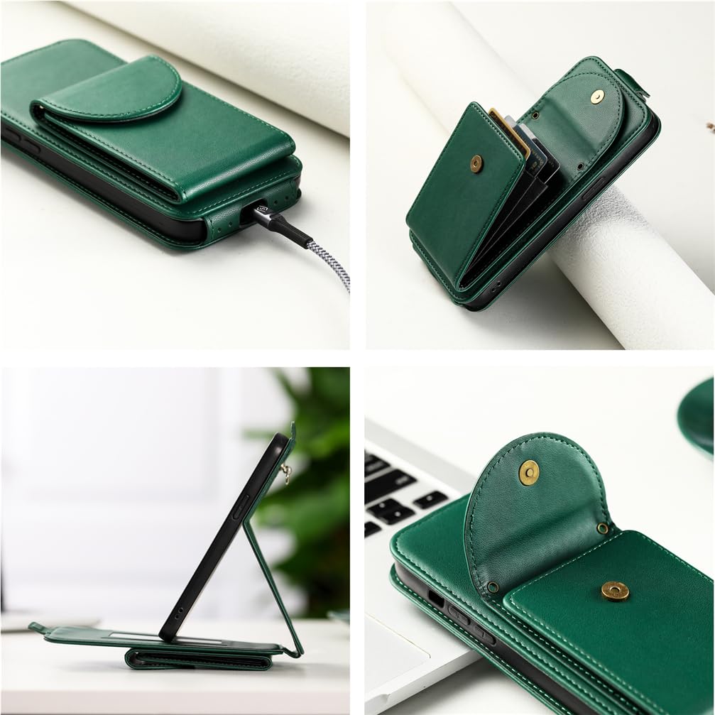 Portafoglio Snakehive per Galaxy S22 Ultra | Custodia a portafoglio in vera pelle | Vera Pelle con Espositore e 3 Porta Carte | Custodia a portafoglio con slot per carte di credito