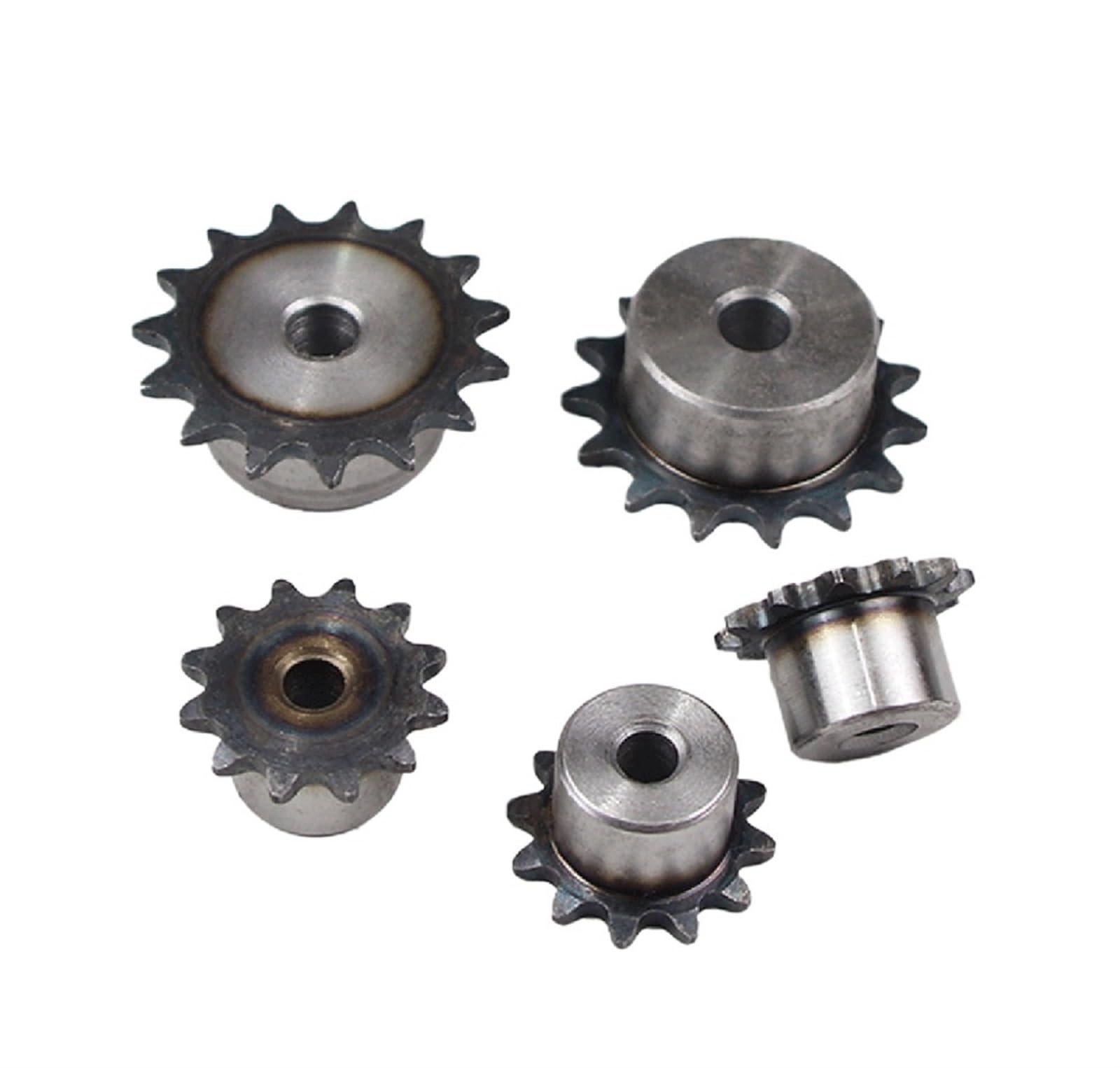 Bevel Gear Pinion Hardware Mechanical 1pcs Steel 05B Chain Drive Sprocket 10-28 Tooth Roller Chain Gear Pitch 8mm Industrial Sprocket Wheel(17Teeth)
