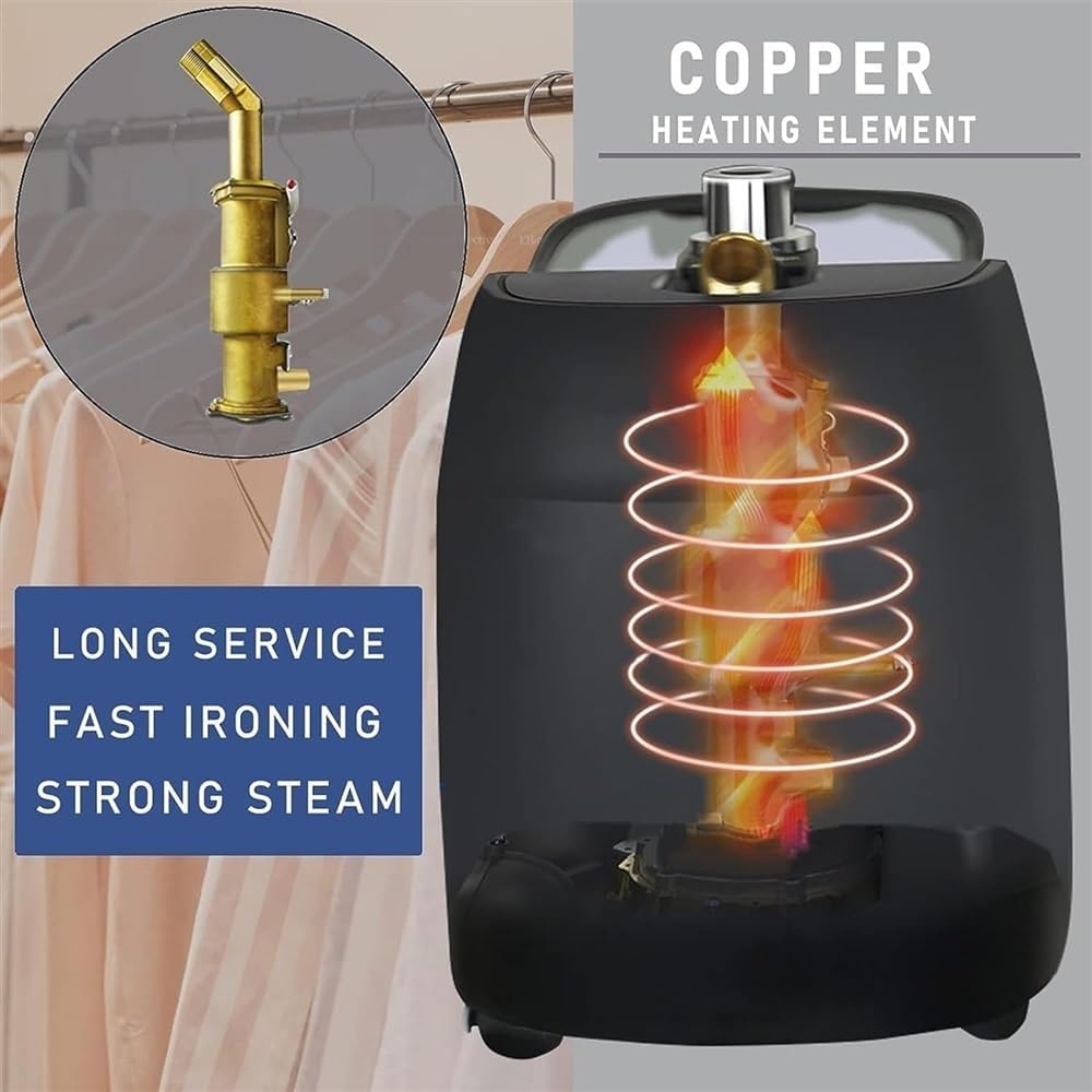 Vertical Garment Steamer 1850W Professional Heavy Duty Clothes Steamer for Commercial,Home Handheld Clothes Steam Iron 45S Quick Wrinkle Removal