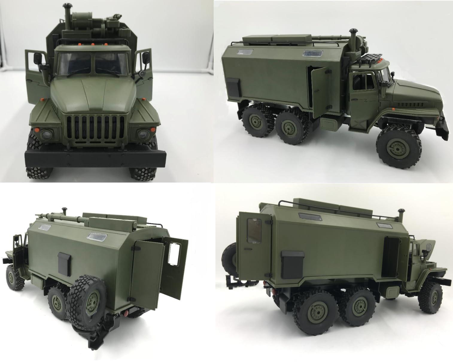 RTR RC LKW Militär Truck 2.4G B36 Ural 1:16 6WD Off-Road Fahrzeug Simulation Crawler Ferngesteuerter Lastwagen Militärlastwagen Kletterfunktion