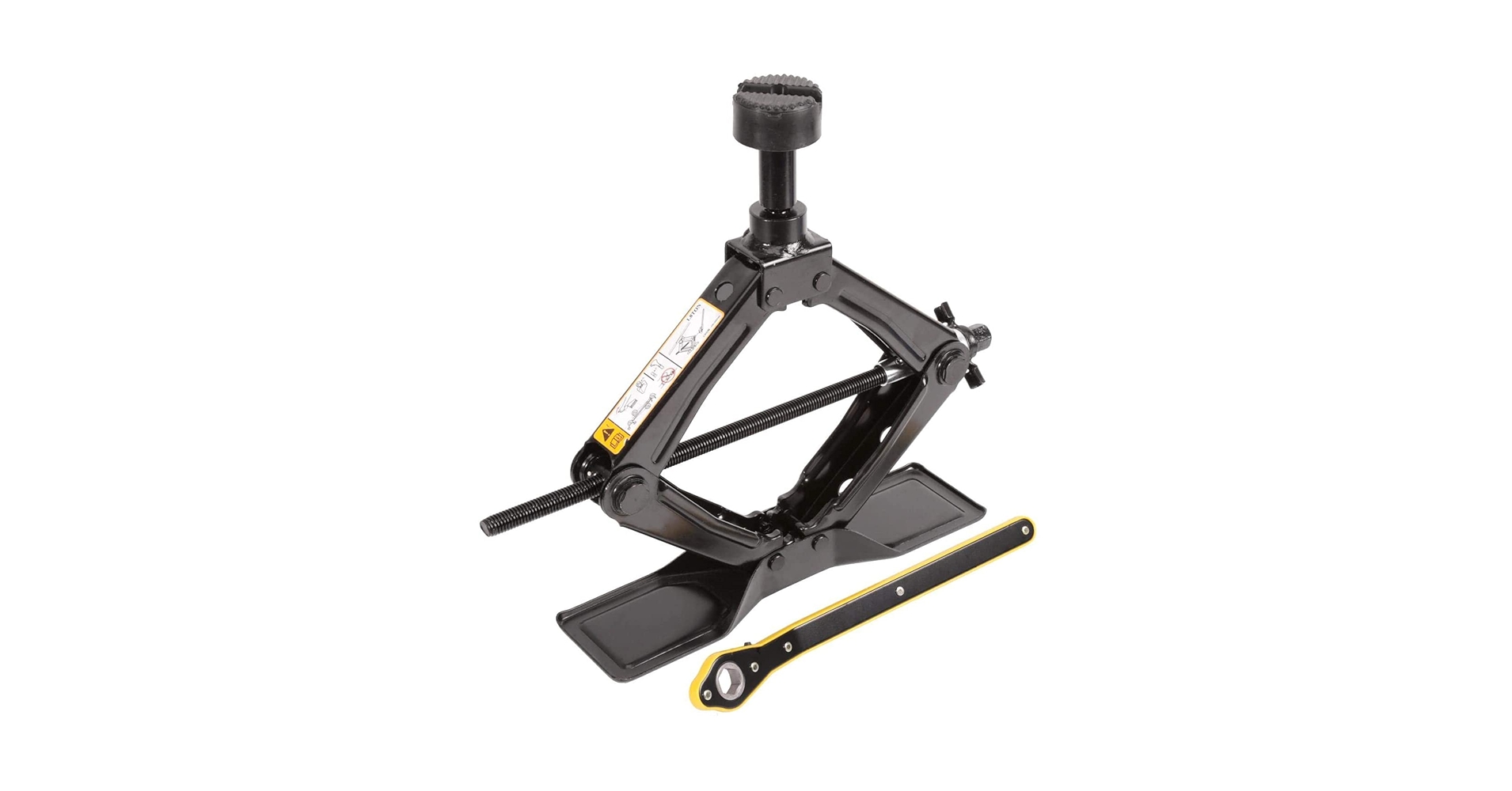 Amazon.com: Steel Scissor Jack for Car 1.8 Ton Oversized Base