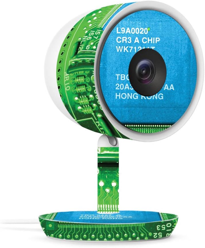 MightySkins Skin Compatible with Nest Cam IQ Indoor Security Camera - Circuit Board | Protective, Durable, and Unique Vinyl wrap Cover | Easy to Apply, Remove, and Change Styles | Made in The USA