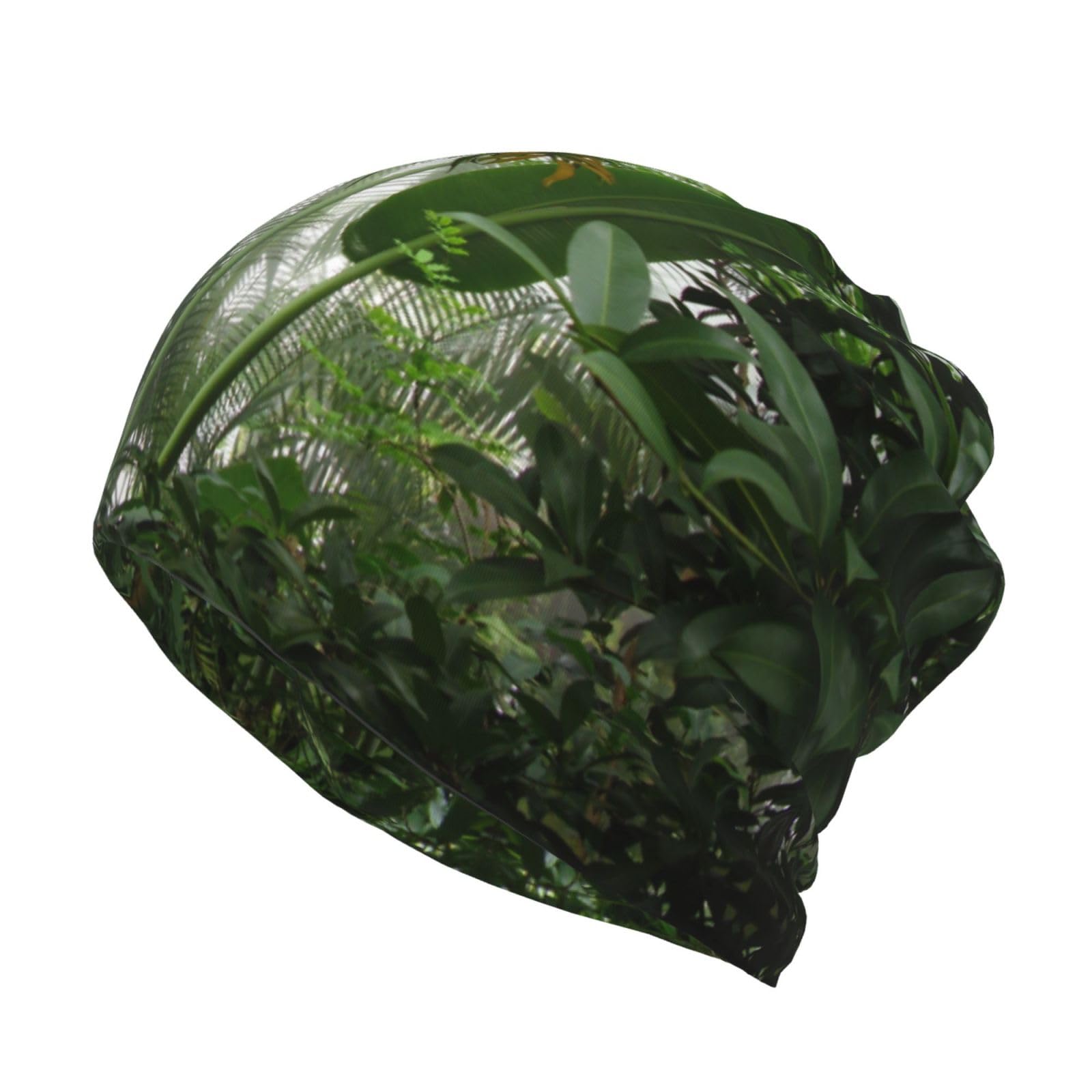 Tropical Rainforest Print Chemo Headwear Women Soft Beanie Head Wrap Scarf Cap Alopecia Bandana Head Cover Multifunction