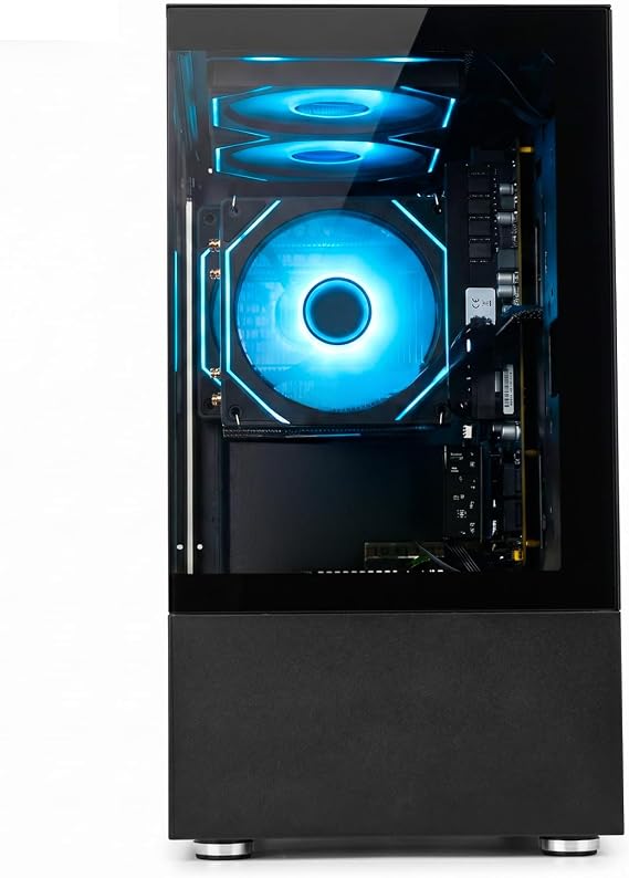 LXZ Gaming PC Desktop Ryzen 5 5600GT 6 core 3.6GHz, 16GB DDR4 RAM, 512GB NVMe SSD, Prebuilt Tower Computer with Wi-Fi & 400W Power Supply for Working, Home and Office