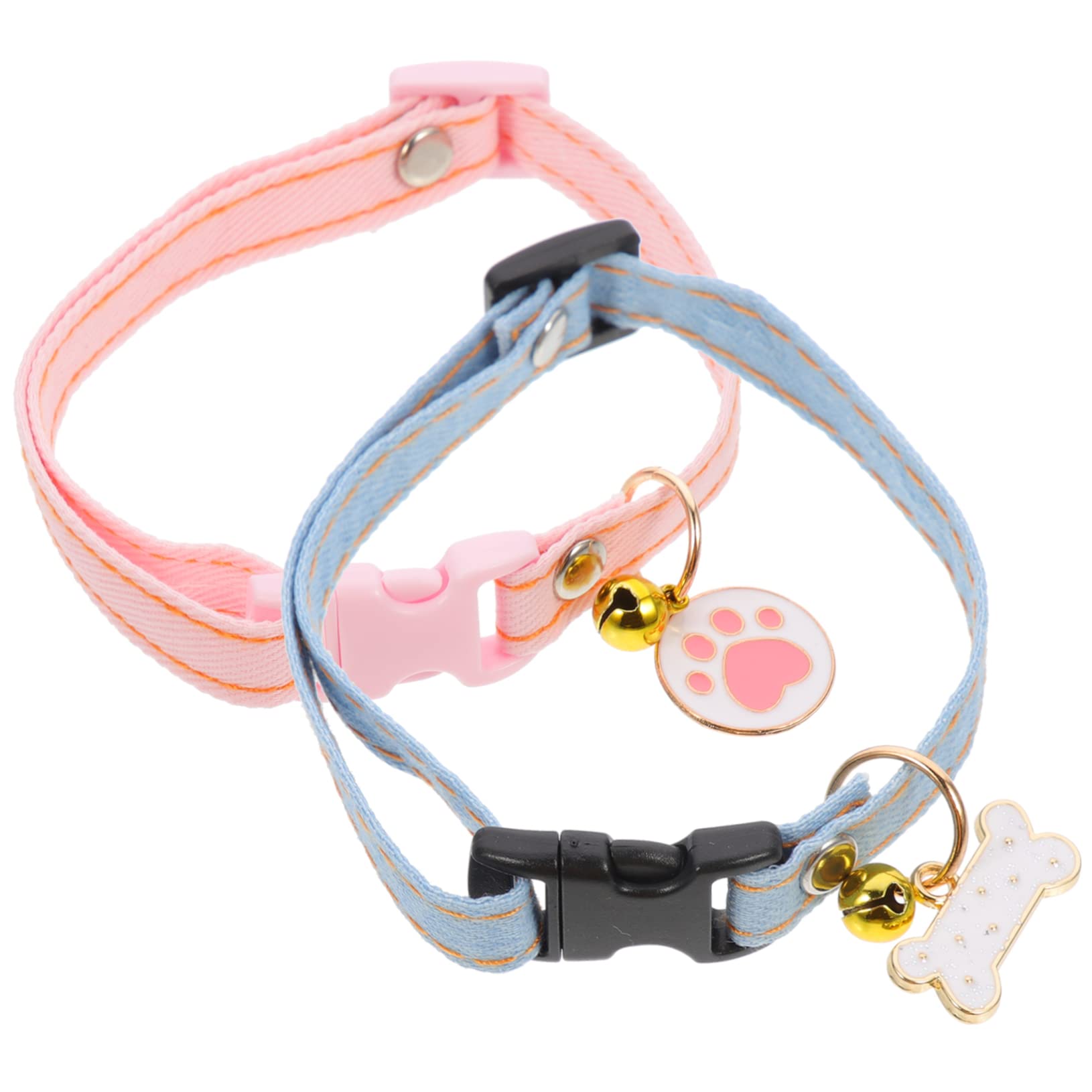 Happyyami 10pièces Collier pour Chat Décoratif avec Pendentif Collier Sécurisé Et Ajustable pour Chats Et Chatons pour Fêtes Quotidien Design Pattes