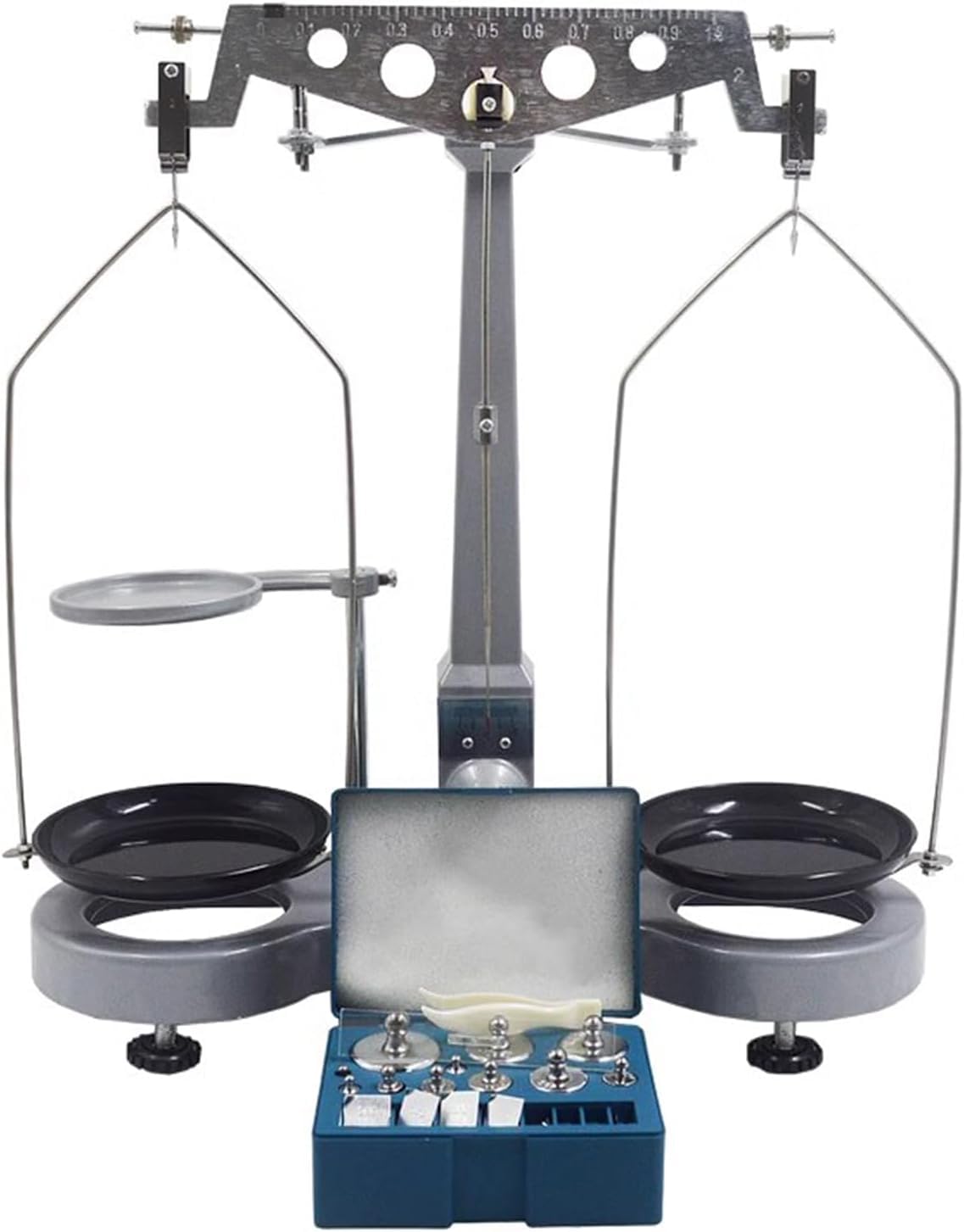 Precision Mechanical Balance, Single Lever Table Balance Scale, with Standard Weights, Easy Operation and Portability, Physical Mechanics Experimental Equipment Teaching Aids