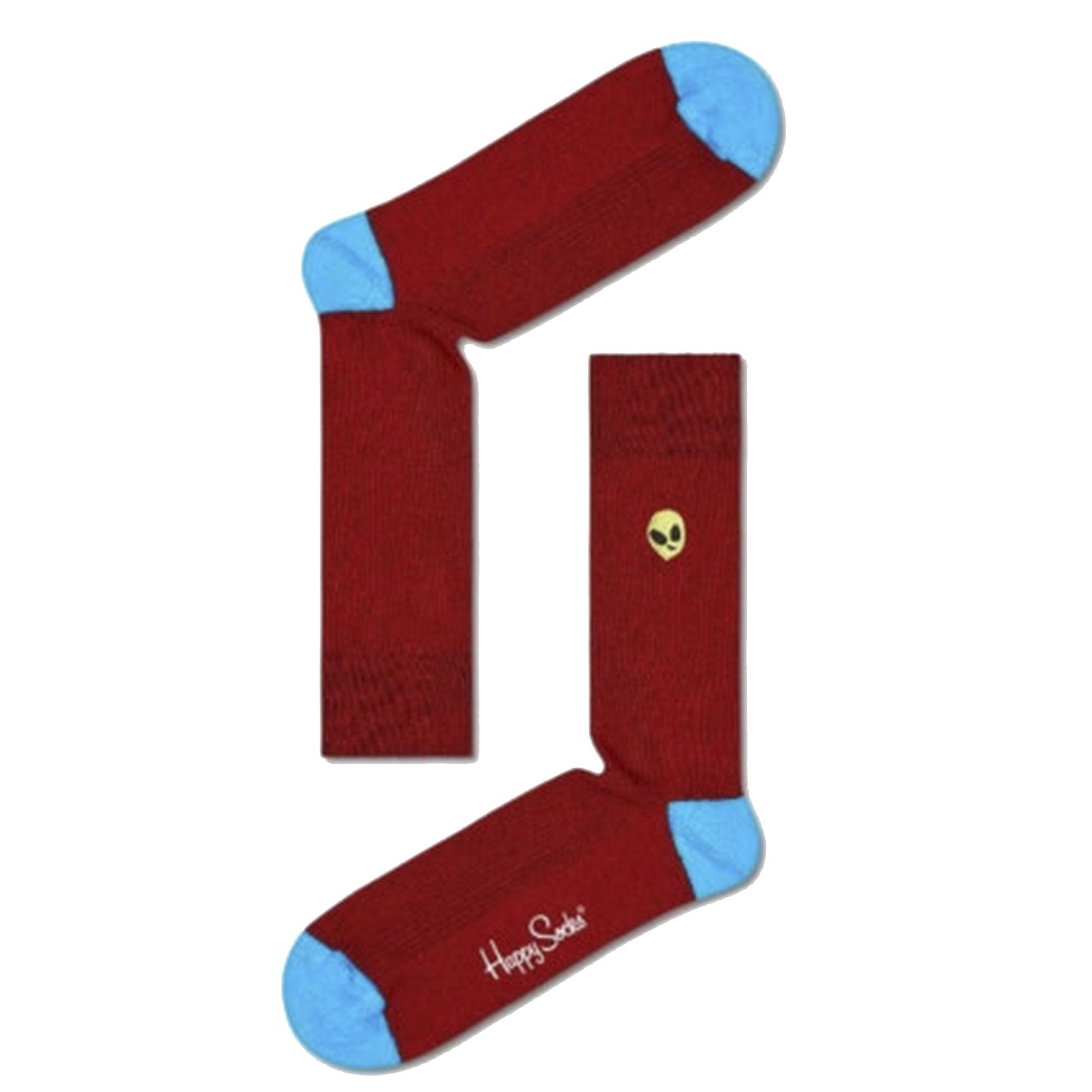 Happy Socks Alien Ribbed Embroidery Socks Size 41-46, multicoloured, 41-46