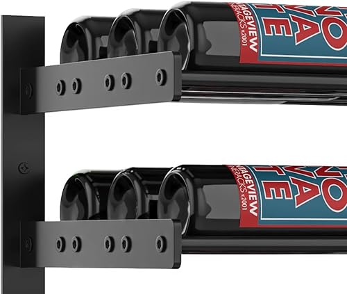 Vista 22 de VintageView Evolution Wine Wall 30 3C - Estante moderno para vino (18 botellas, negro mate)