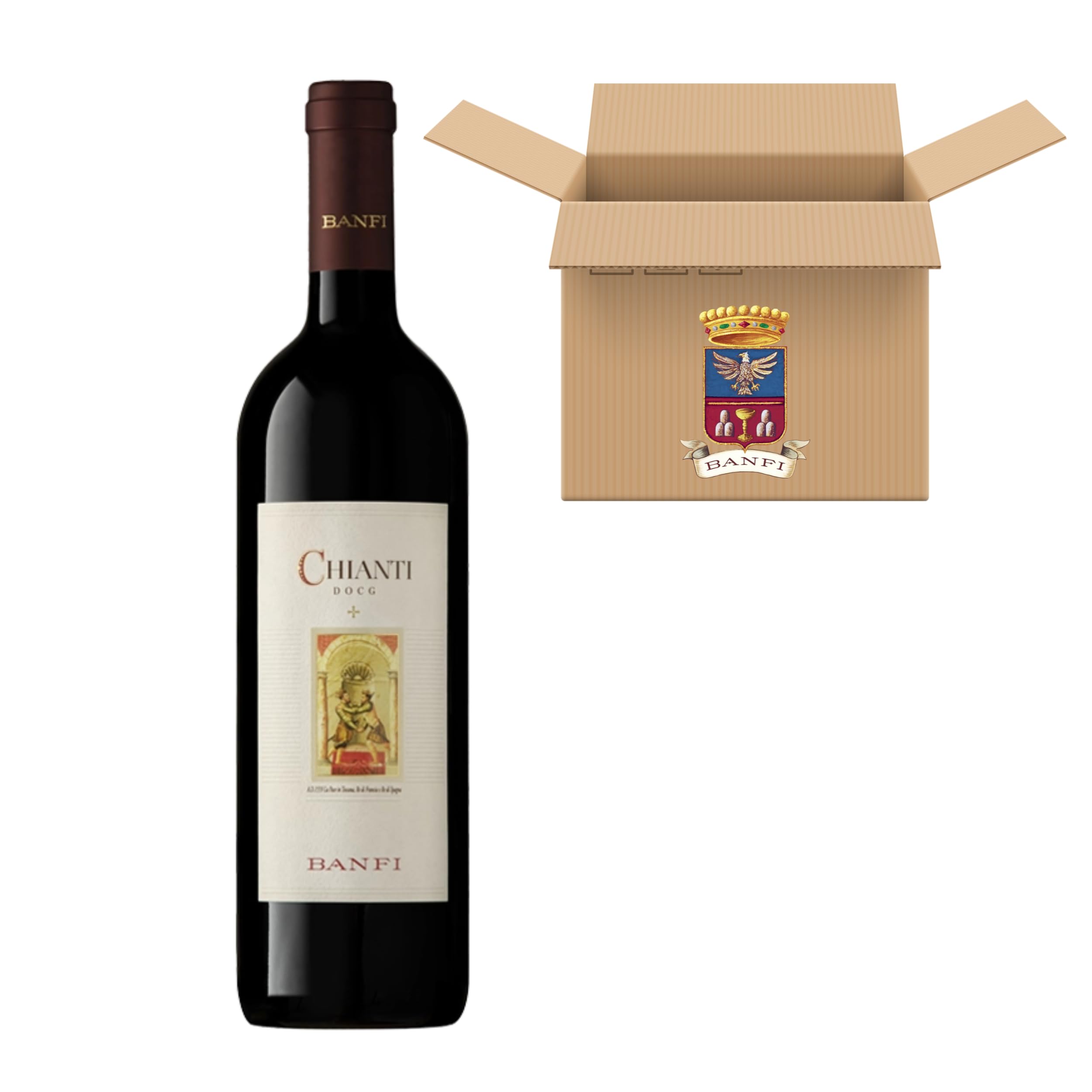 Banfi | Vino Rosso Chianti Classico DOCG | Mezza Bottiglia - Annata 2023 | Confezione da 12 Bottiglie da 37,5cl