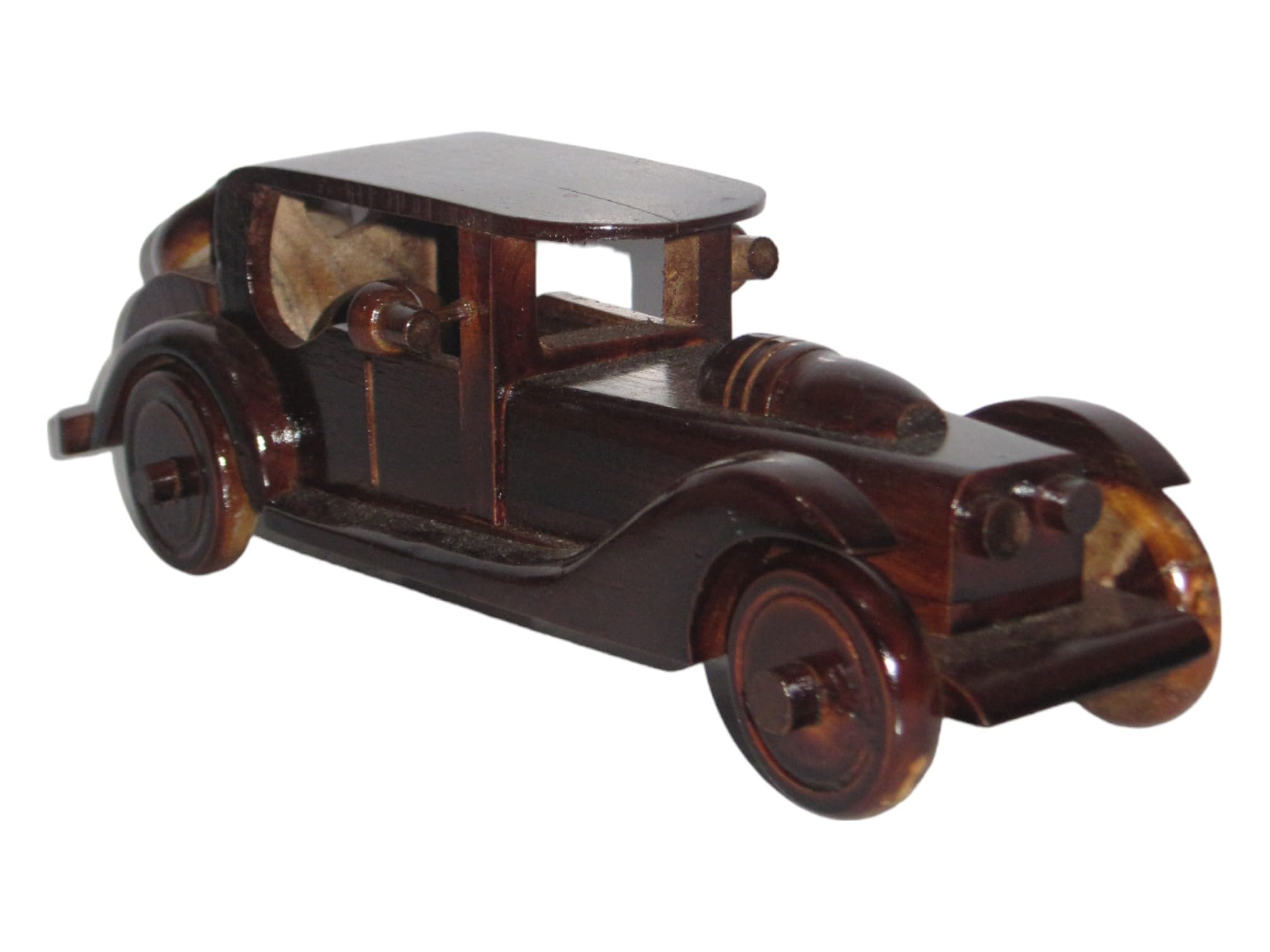 Brave Wings Hand Carved Wooden Decoration ~ Limousine Car 28.5cm Long ~ Ornament Sculpture Figurine Statue Unique Table Decoration Home Decor Collectibles ~ 5317