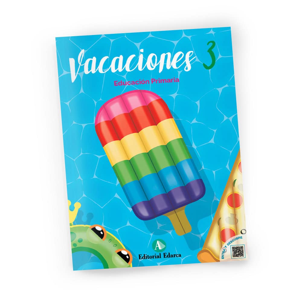 Vacaciones 3 Primaria | Lengua, mates, inglés y medio | Con vídeos y solucionario | Cuaderno de repaso verano para 8 a 9 años