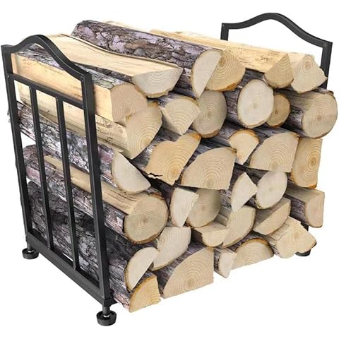 STLOVe Firewood Rack for Indoor and Outdoor Cover