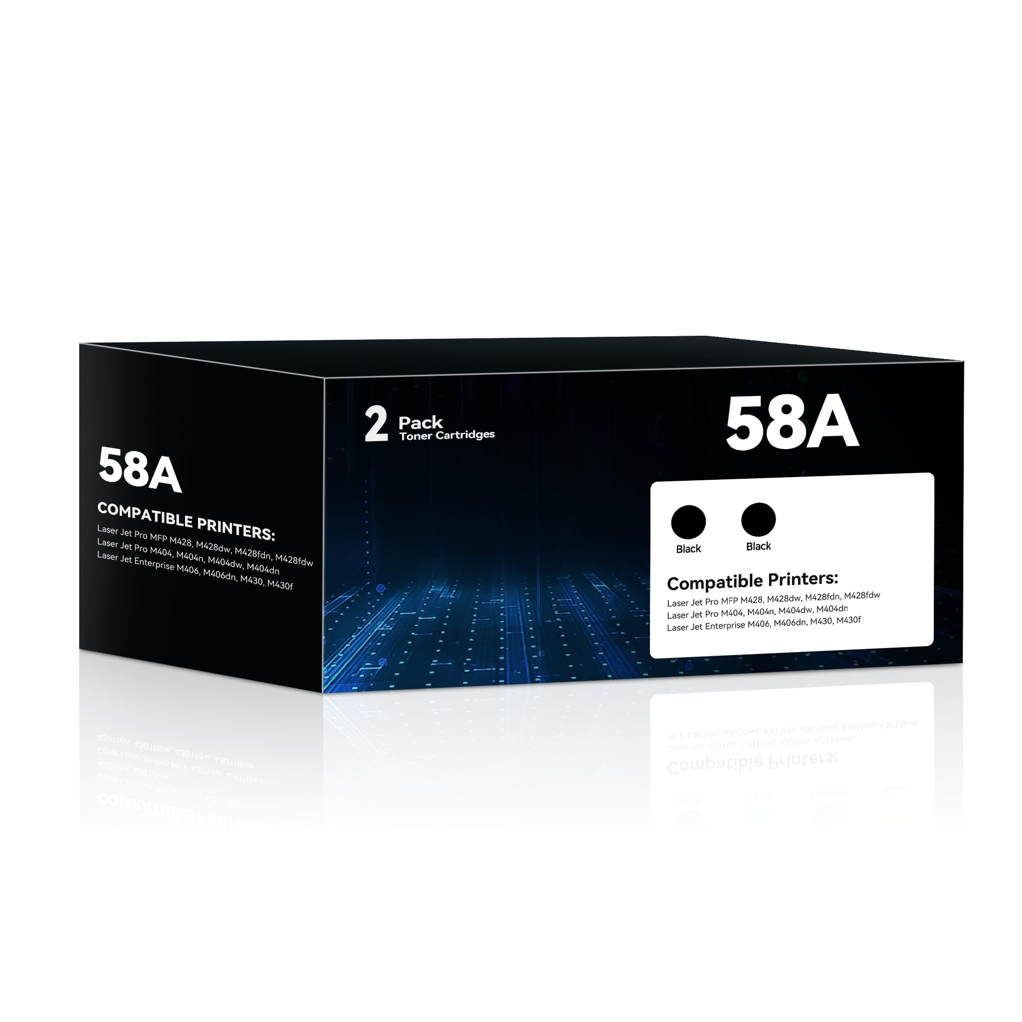 Photo 1 of 58A Toner CF258A Toner Cartridge Black Compatible with HP 58A 58X CF258A